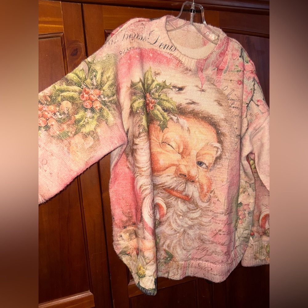 Festive Santa Claus Super Soft Sweater - Picture 2 of 4